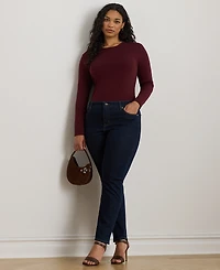 Lauren Ralph Stretch Long Sleeve T-Shirt