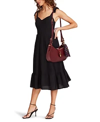 Anne Klein Convertible Strap Small Curved Shoulder Bag