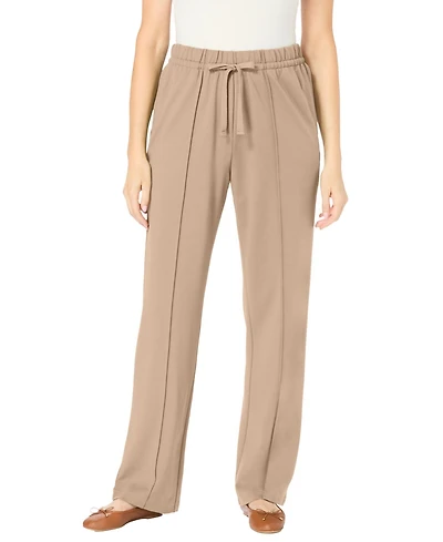 Woman Within Women's Plus Easy Going Knit Pant