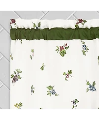 Kate Aurora Napa Winery 3 Piece Rod Pocket Cafe Kitchen Curtain Tier & Swag Set