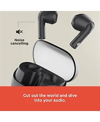 RadioShack Live Sound Wireless Bluetooth Earbuds with Noise Cancellation, IPX5 Waterproof, Black 3304399