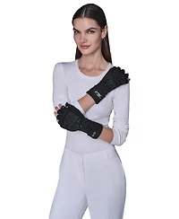 Karl Lagerfeld Paris Women's Sequin Flip Top Gloves