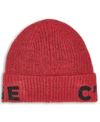 Karl Lagerfeld Paris Women's C'Est La Vie Patch Detail Beanie