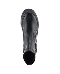 Spring Step Kelko Leather Bootie with Decorative Zipper, Removable Insole, and Sporty Sole