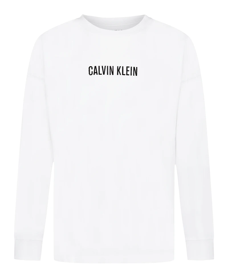 Calvin Klein Boys 8-20 Impact Font Long Sleeve T-Shirt