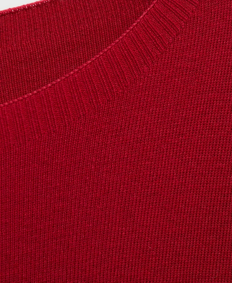 Mango Women's Short-Sleeved Fine-Knit Sweater