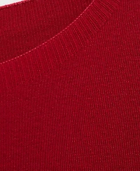 Mango Women's Short-Sleeved Fine-Knit Sweater