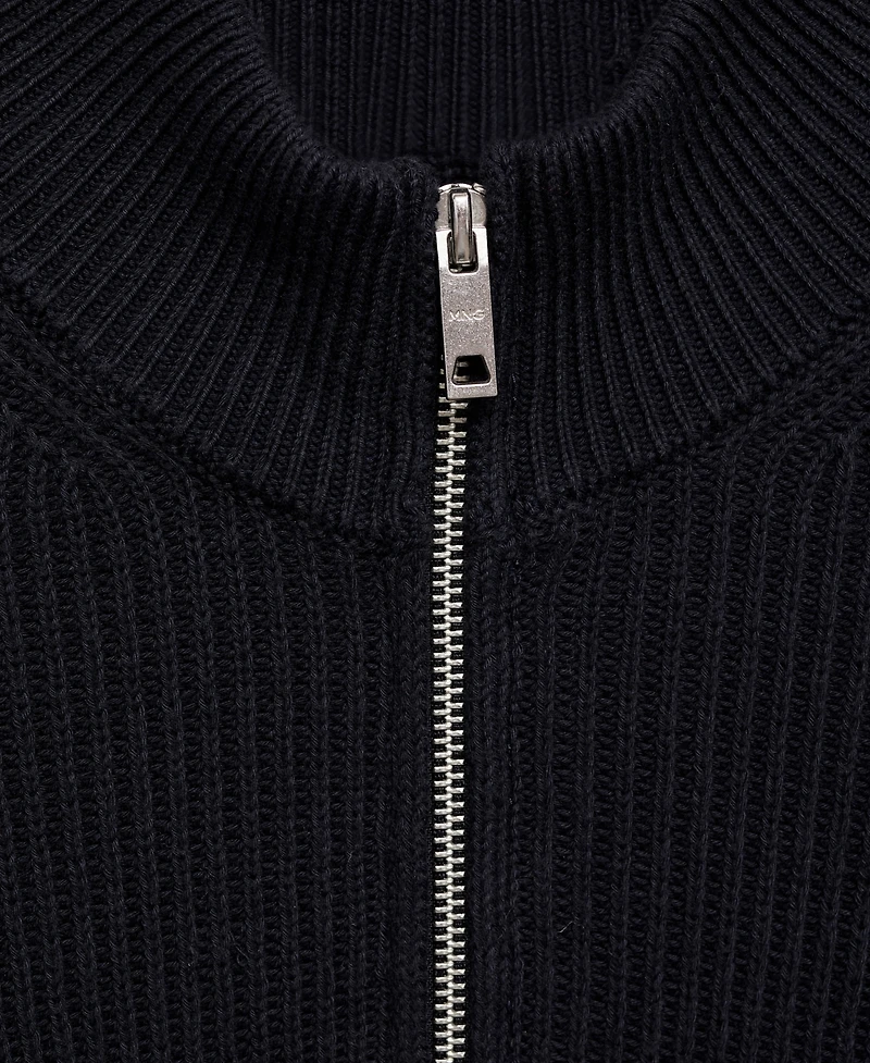 Mango Men's Cotton Perkins Neck Sweater