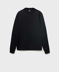Mango Men's Regular-Fit Cotton Sweatshirt