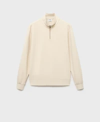 Mango Men's Regular-Fit Cotton Sweatshirt