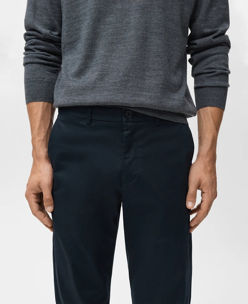Mango Men's Dublino Slim-Fit Chino Pants