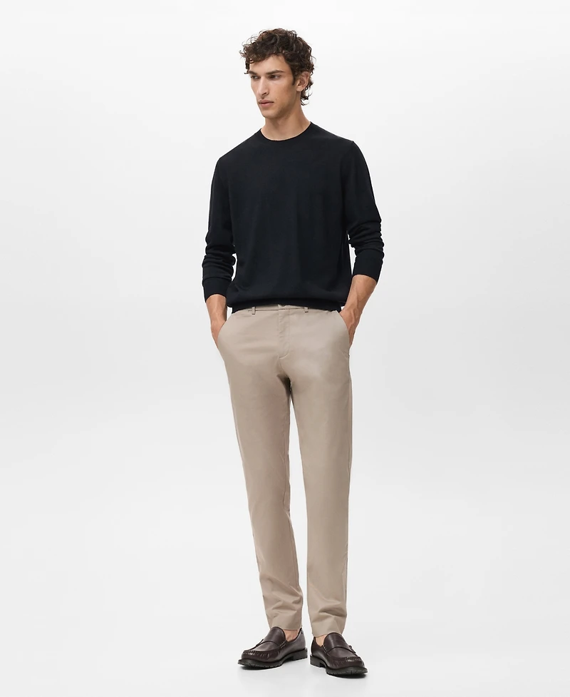 Mango Men's Dublino Slim-Fit Chino Pants