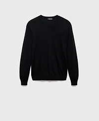 Mango Men's Merino Wool V-Neck Sweater