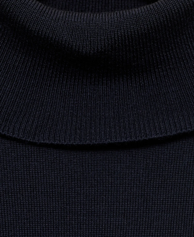 Mango Men's Merino Wool Turtleneck Sweater