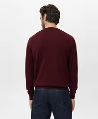 Mango Men's Wool Round-Neck Sweater