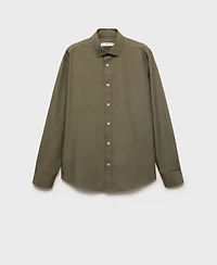 Mango Men's Regular-Fit Cotton Shirt