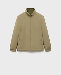 Mango Men's Quilted Water-Repellent Reversible Jacket