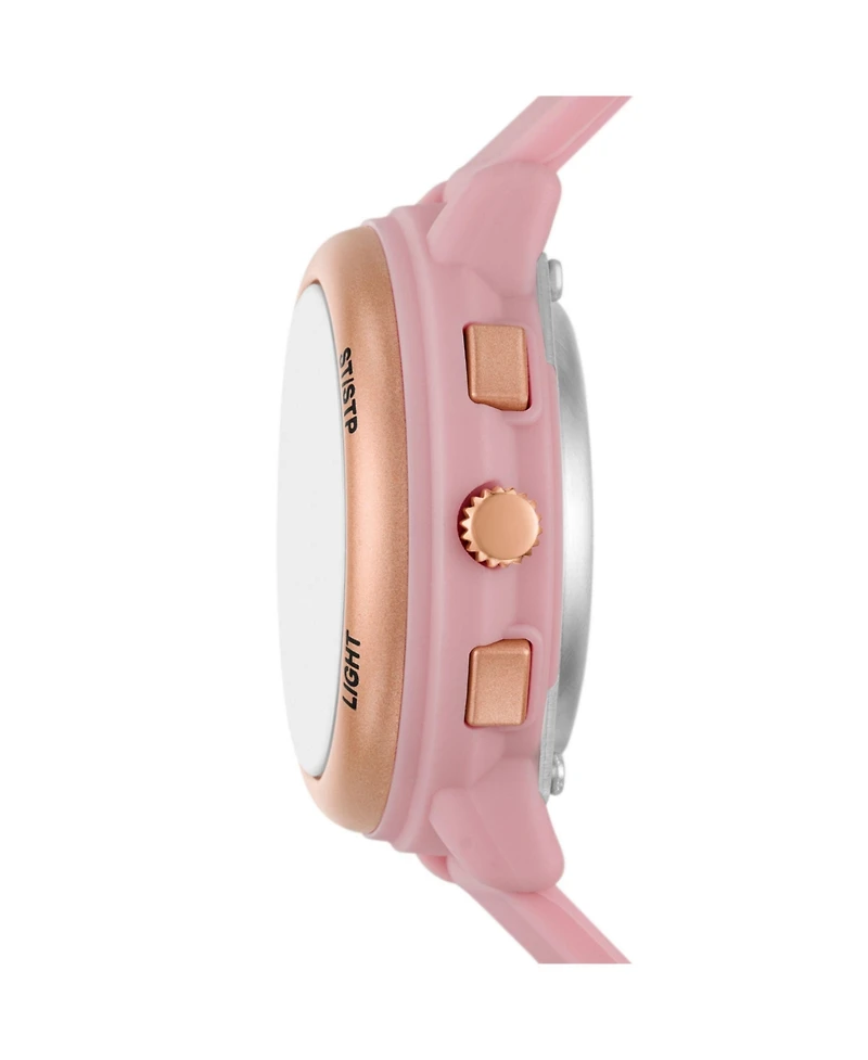Skechers Women's Salerno Analog-Digital, Blush Polycarbonate Watch