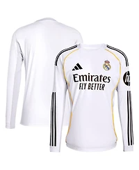 Adidas Men's White Real Madrid 2025/26 Home Replica Long Sleeve Jersey