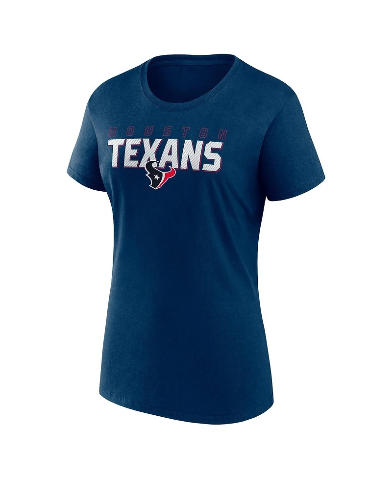 Logo Athletic Women's Navy Houston Texans Lean T-Shirt