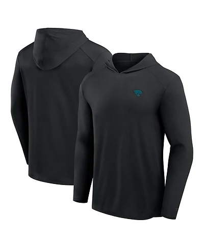 Fanatics Men's Black Jacksonville Jaguars Front Office Power Mono Long Sleeve Hoodie T-Shirt