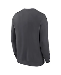 Nike Men's Anthracite Kansas City Chiefs Primetime Club Fleece Pullover Sweatshirt