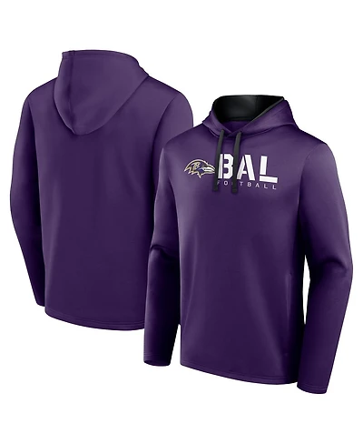 Logo Athletic Men's Purple Baltimore Ravens Head Start Pullover Hoodie