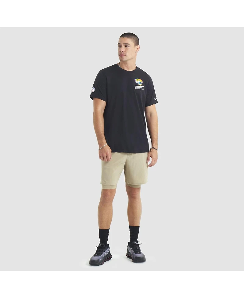 Nike Men's Black Jacksonville Jaguars 2025 Nfl Crucial Catch Tri-Blend Dri-fit T-Shirt
