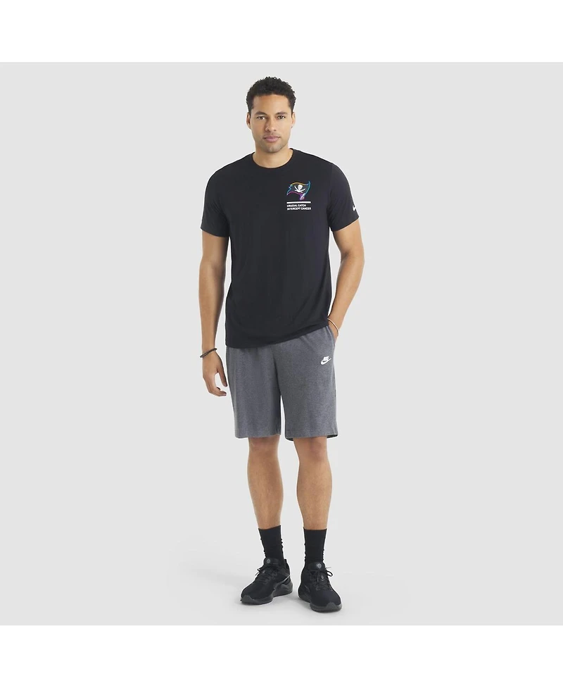 Nike Men's Black Tampa Bay Buccaneers 2025 Nfl Crucial Catch Tri-Blend Dri-fit T-Shirt