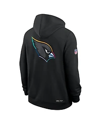 Nike Men's Black Arizona Cardinals 2025 Nfl Crucial Catch Sideline Standard Issue Dri-fit Hoodie
