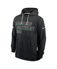 Nike Men's Black Carolina Panthers 2025 Nfl Crucial Catch Sideline Standard Issue Dri-fit Hoodie