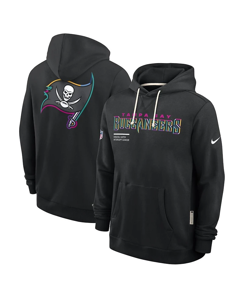 Nike Men's Black Tampa Bay Buccaneers 2025 Nfl Crucial Catch Sideline Standard Issue Dri-fit Hoodie