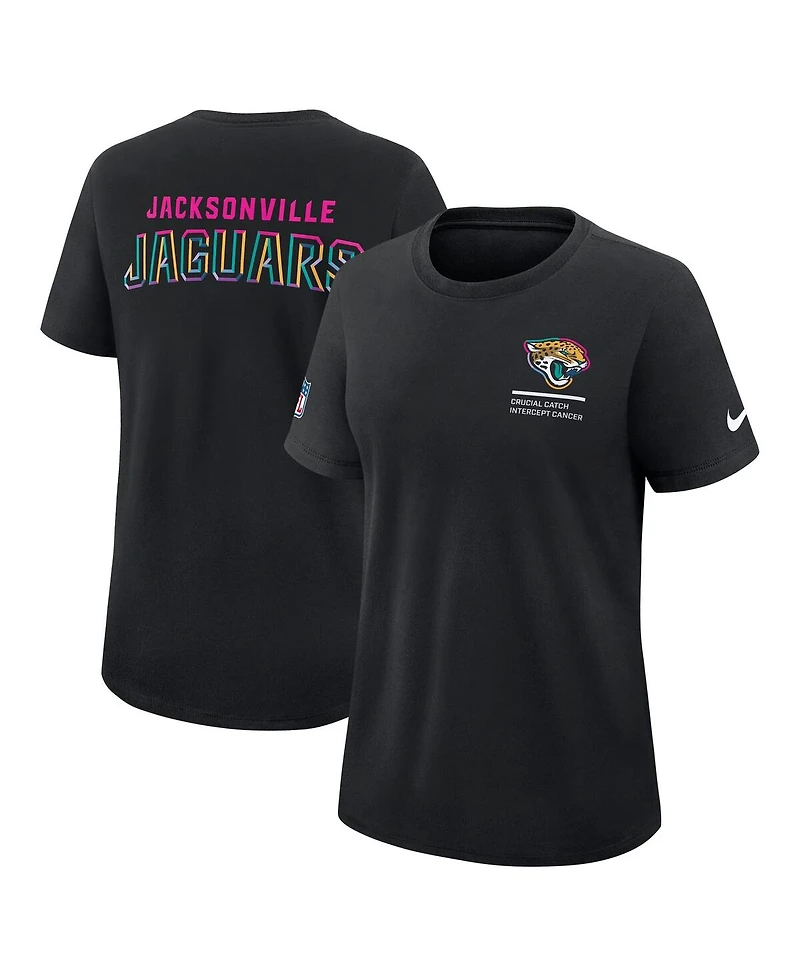 Nike Women's Black Jacksonville Jaguars 2025 Nfl Crucial Catch Tri-Blend Dri-fit T-Shirt
