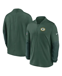 Nike Men's Green Bay Packers Sideline Dri-fit Half-Zip Pullover Sweatshirt