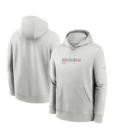 Nike Men's Gray Chicago Bears Edge Pack French Terry Club Pullover Hoodie