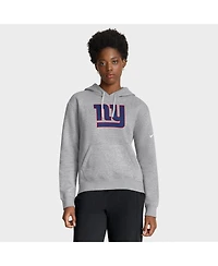 Nike Women's Heather Gray New York Giants Club Fleece Pullover Hoodie