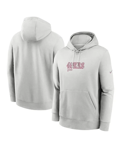 Nike Men's Gray San Francisco 49ers Edge Pack French Terry Club Pullover Hoodie