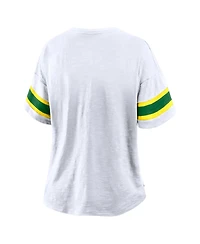 Fanatics Women's White Oregon Ducks Hometown Premium Script T-Shirt