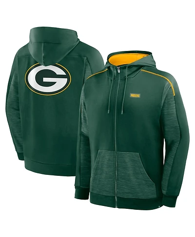 Fanatics Men's Green Bay Packers Checkdown Pass Full-Zip Hoodie