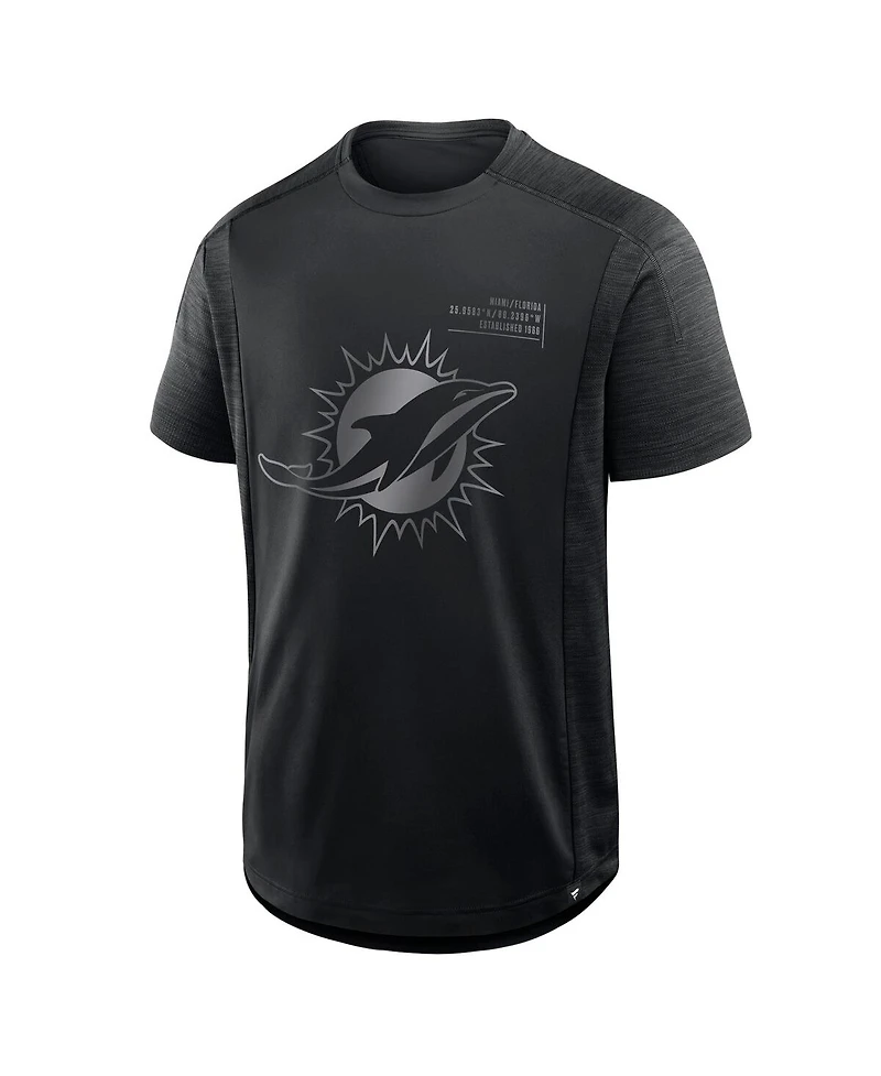Fanatics Men's Black Miami Dolphins Deceptive Juke T-Shirt