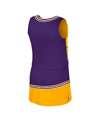 Colosseum Big Girls 2-Piece Purple Lsu Tigers Lollipop Park Cheer Set