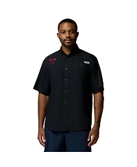 Columbia Men's Black Texas A&M Aggies Tamiami Omni-Shade Button-Down Shirt