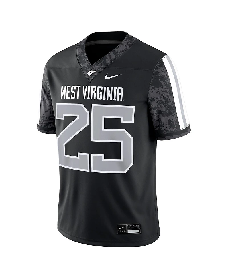 Nike Men's 25 Black West Virginia Mountaineers Alternate Game Jersey