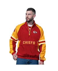 Starter Men's Red Kansas City Chiefs Prospect Half-Zip Pullover Sweatshirt