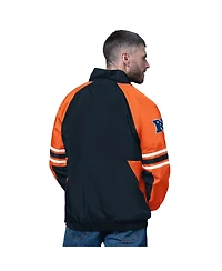 Starter Men's Navy Chicago Bears Prospect Half-Zip Pullover Sweatshirt