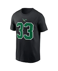 Nike Men's Cooper DeJean Black Philadelphia Eagles Player Name Number T-Shirt