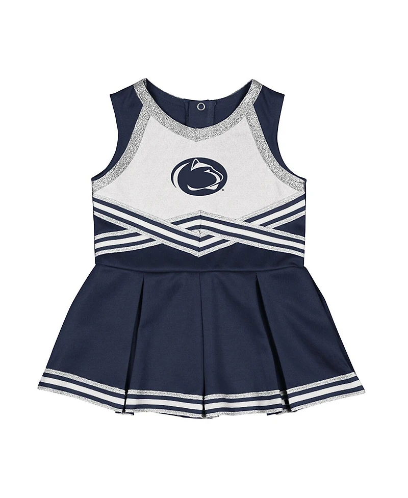 Colosseum Girls Baby Boys and Navy Penn State Nittany Lions Lollipop Park Cheer Dress