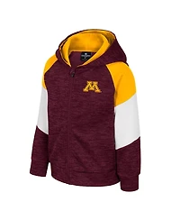 Colosseum Toddler Maroon Minnesota Golden Gophers Spirit Hollow Full-Zip Hoodie