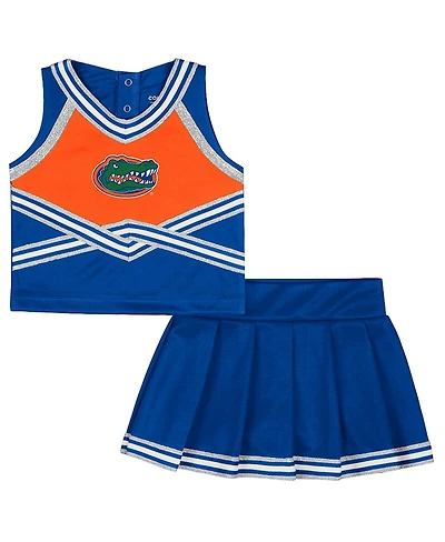 Colosseum Girls Toddler 2-Piece Royal Florida Gators Lollipop Park Cheer Set