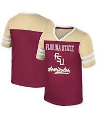 Colosseum Big Girls Garnet Florida State Seminoles Princess Bubblegum Bling T-Shirt